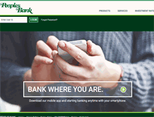 Tablet Screenshot of peoplesbankcoldwater.com